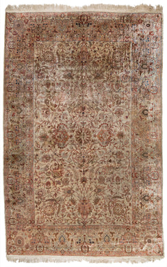 Antique Kayseri Silk Carpet
