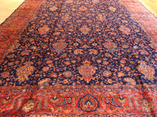 Load image into Gallery viewer, Antique Oversize Manchester Wool Kashan Carpet