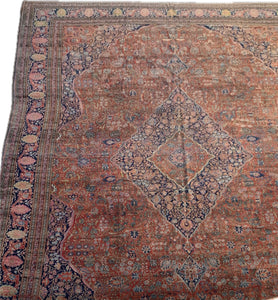 Antique Rare Mohtasham Kashan Carpet