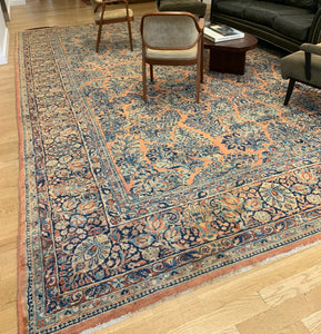 Antique Sarouk Carpet