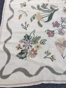 Antique Portuguese Needlepoint Carpet