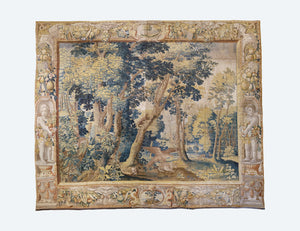 Antique Late 17th Century Franco-Flemish Verdure Tapestry