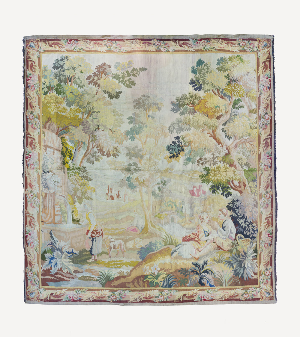 Antique 19th Century Handloom Tapestry