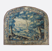 Load image into Gallery viewer, Pair of Antique 17th Century Flemish Verdure Tapestries