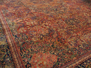 Oversize Antique Farahan Sarouk Carpet