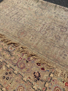 Antique Kayseri Silk & Metallic Thread Tapestry/ Carpet