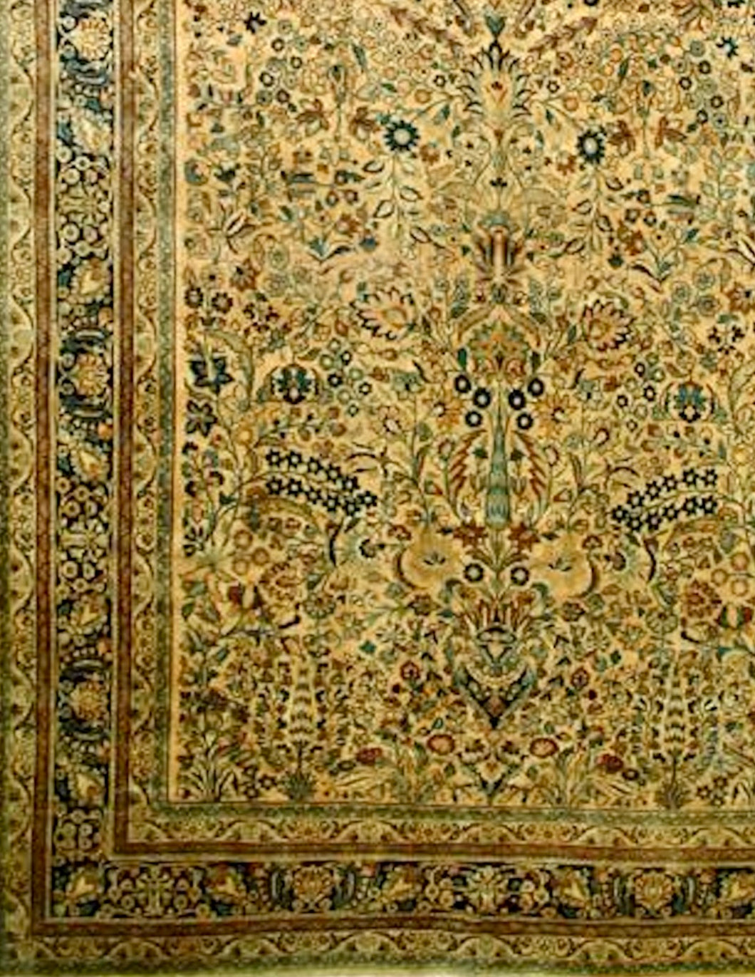 Oversize Antique Mashad Carpet