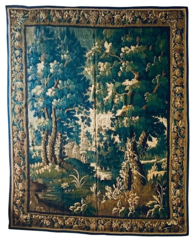 Antique 17th Century Flemish Verdure Tapestry