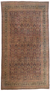 Antique Persian Lavar Carpet