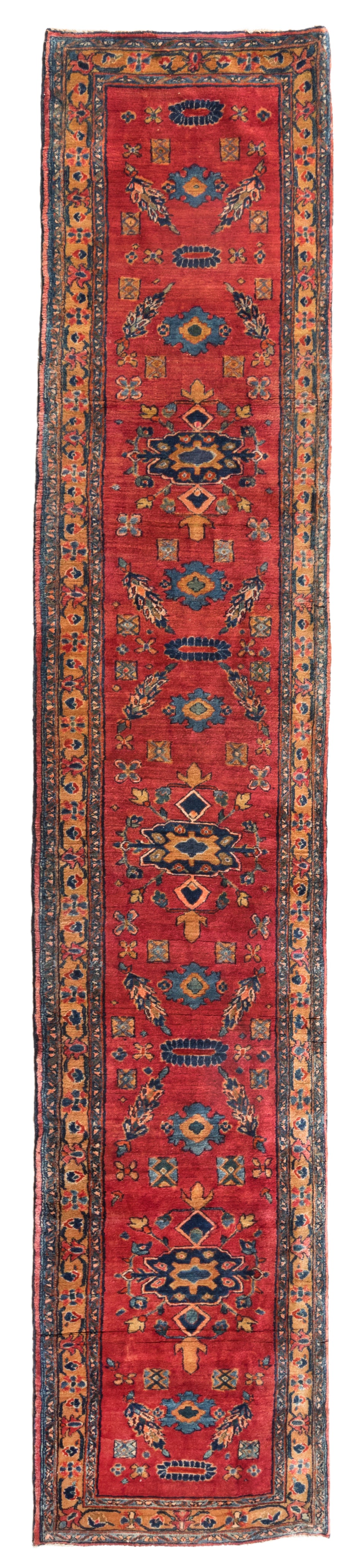 Antique Mohajeran Sarouk Runner