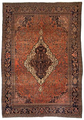 Antique Farahan Sarouk Carpet