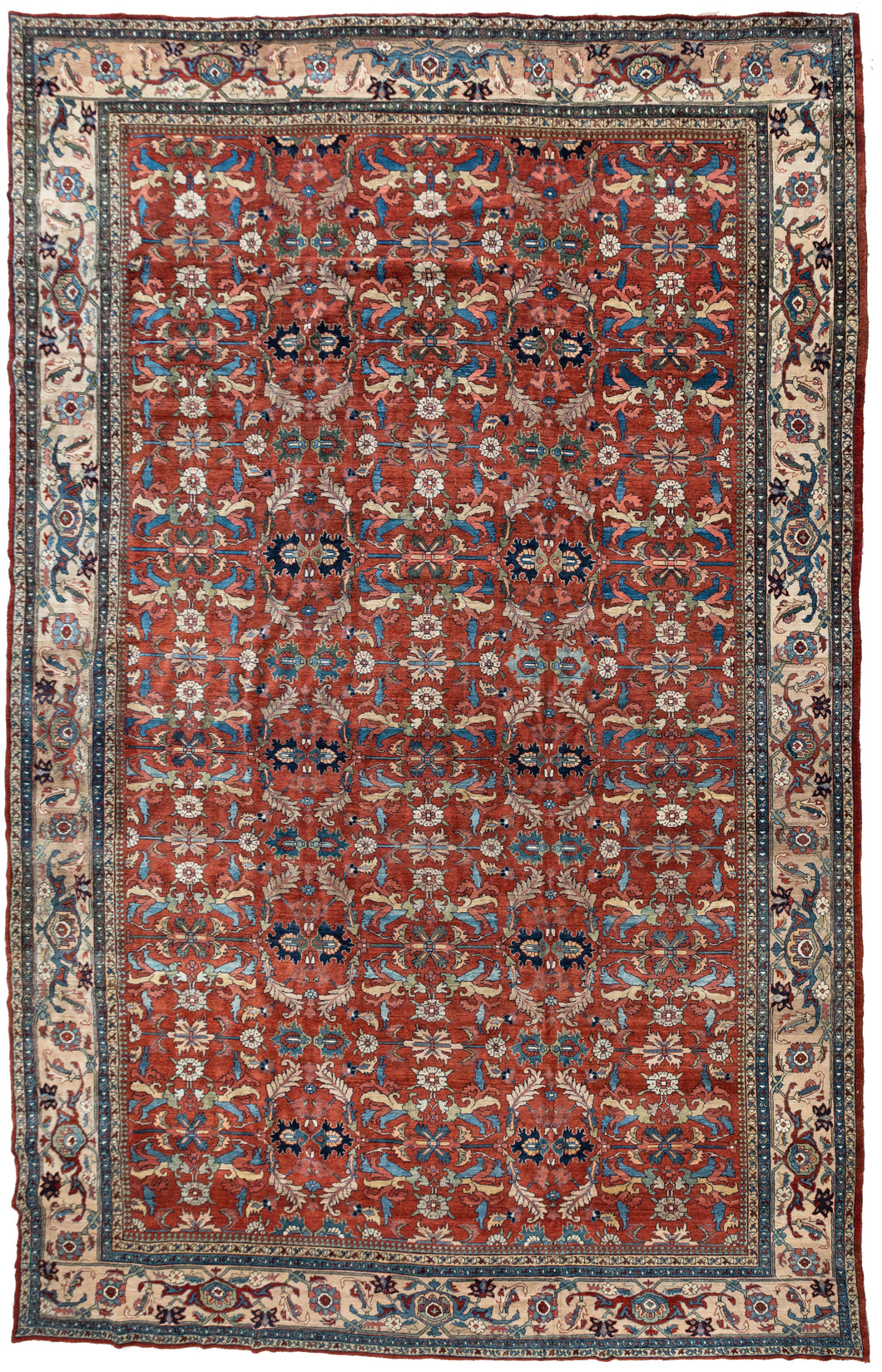 Oversize Antique Mahal Carpet