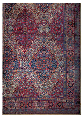 Antique Oversize Persian Lavar Carpet