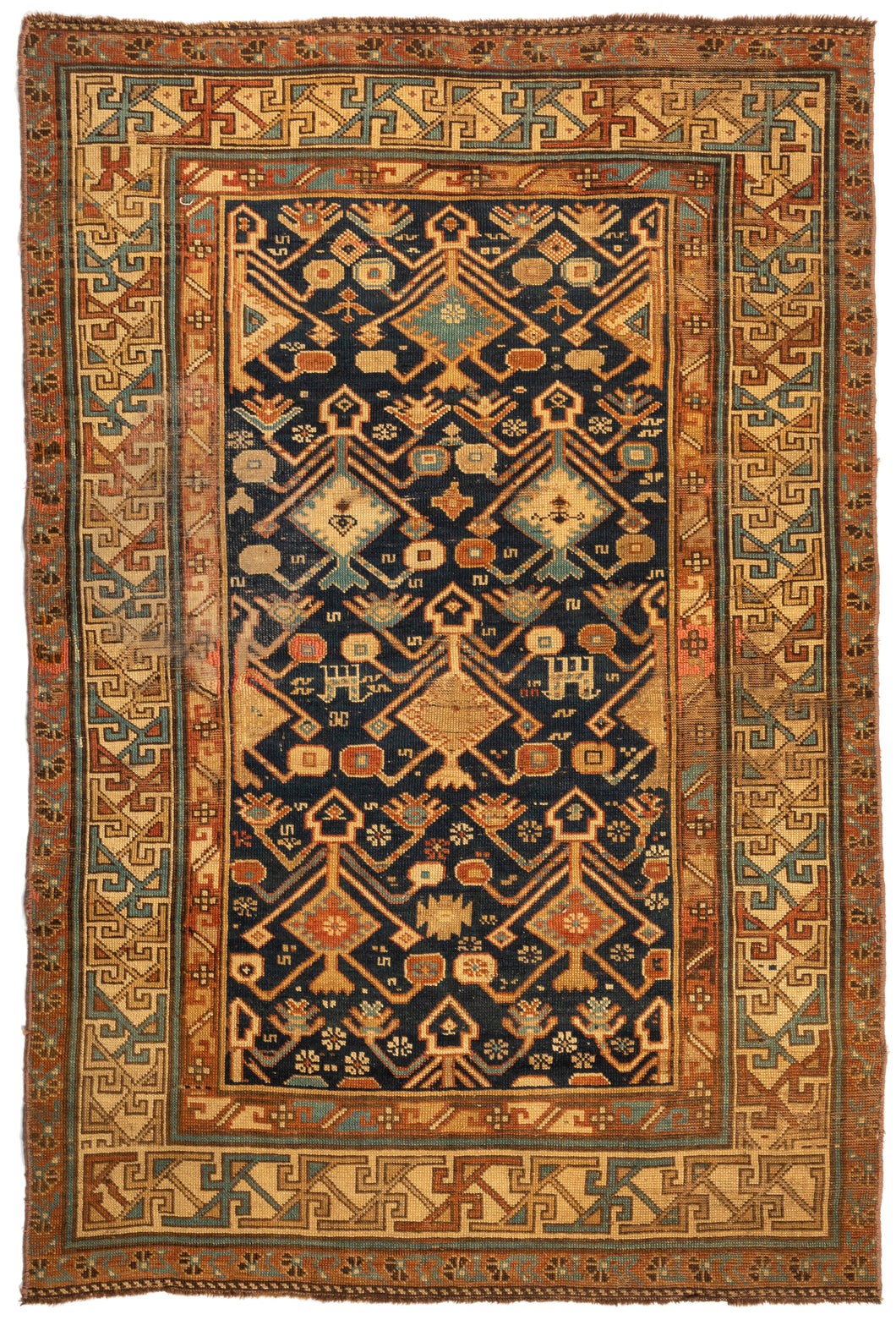 Antique Caucasian Dagestan Carpet