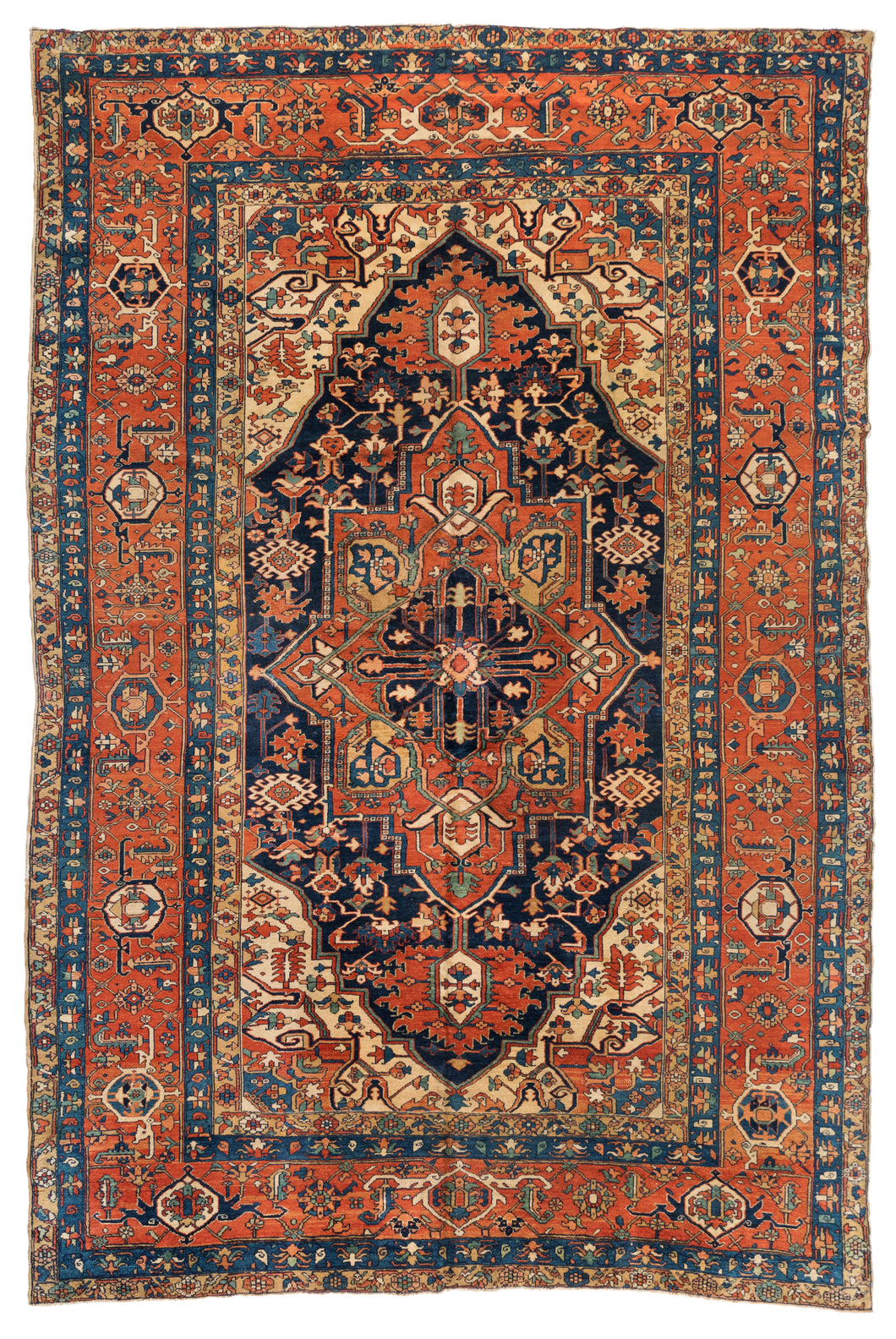 Antique Serapi Carpet