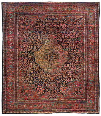 Antique Farahan Sarouk Carpet