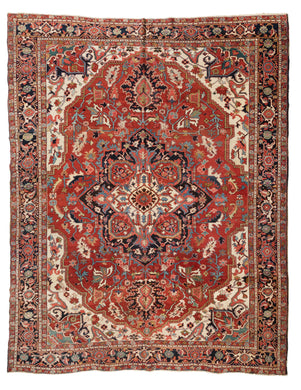 Antique Serapi Carpet