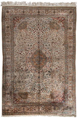 Antique Kayseri Silk Carpet