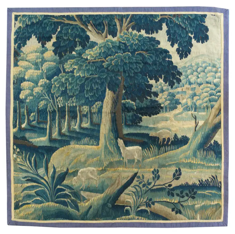 Antique 17th Century Flemish Verdure Tapestry