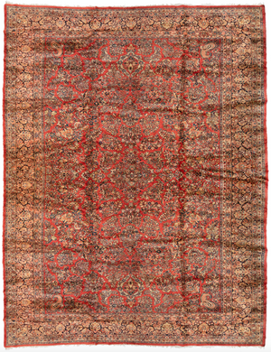 Antique Sarouk Oversize Carpet
