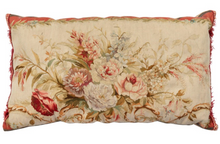 Load image into Gallery viewer, Antique 19th Century French Aubusson Tapestry Lumbar Pillow