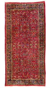 Oversize Antique Mohajeran Sarouk Carpet