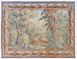 Antique 19th Century French Aubusson Tapestry