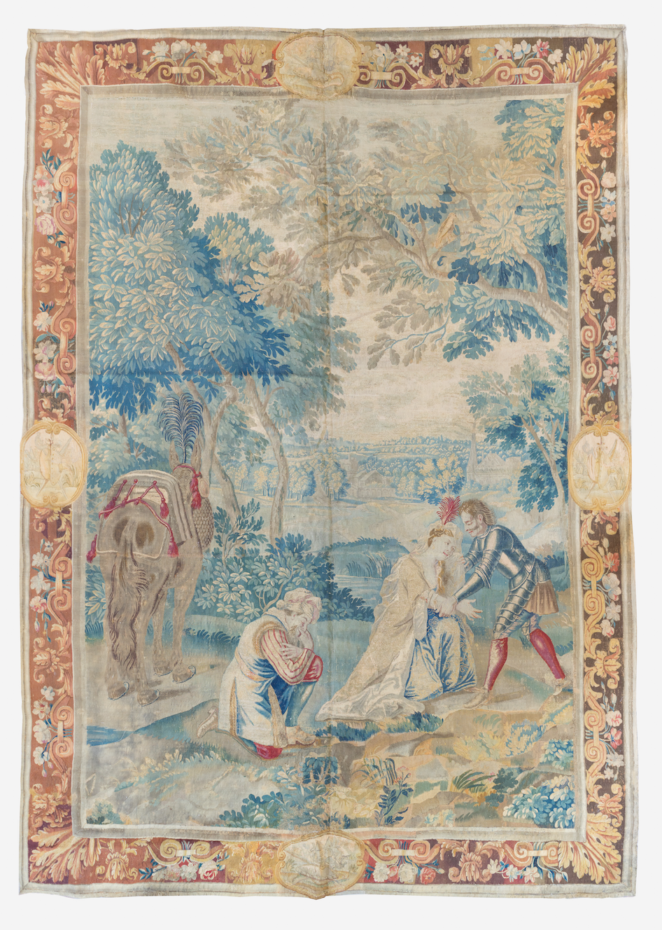 Antique 17th Century French Aubusson Tapestry