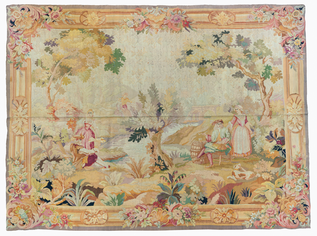 Antique 19th Century Handloom Tapestry