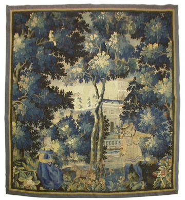 Antique 17th Century Flemish Verdure Tapestry