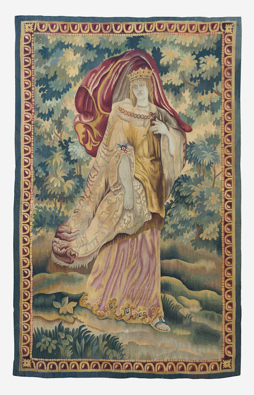 Antique 19th Century French Aubusson Tapestry