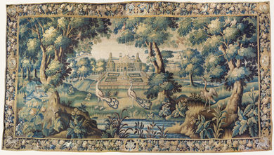 Antique 17th Century Flemish Verdure Tapestry