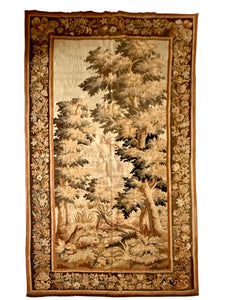 Antique 19th Century French Aubusson Tapestry