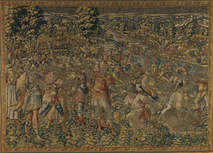 Antique Mid-16th Century Historical Brussels Tapestry