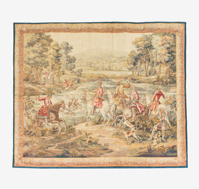 Antique 19th Century French Aubusson Tapestry