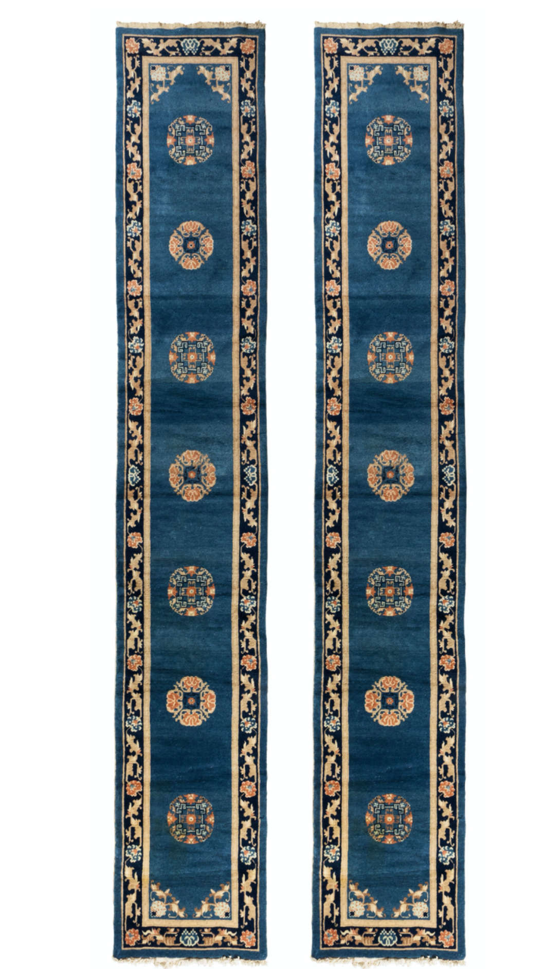 Antique Pair of Chinese Runners