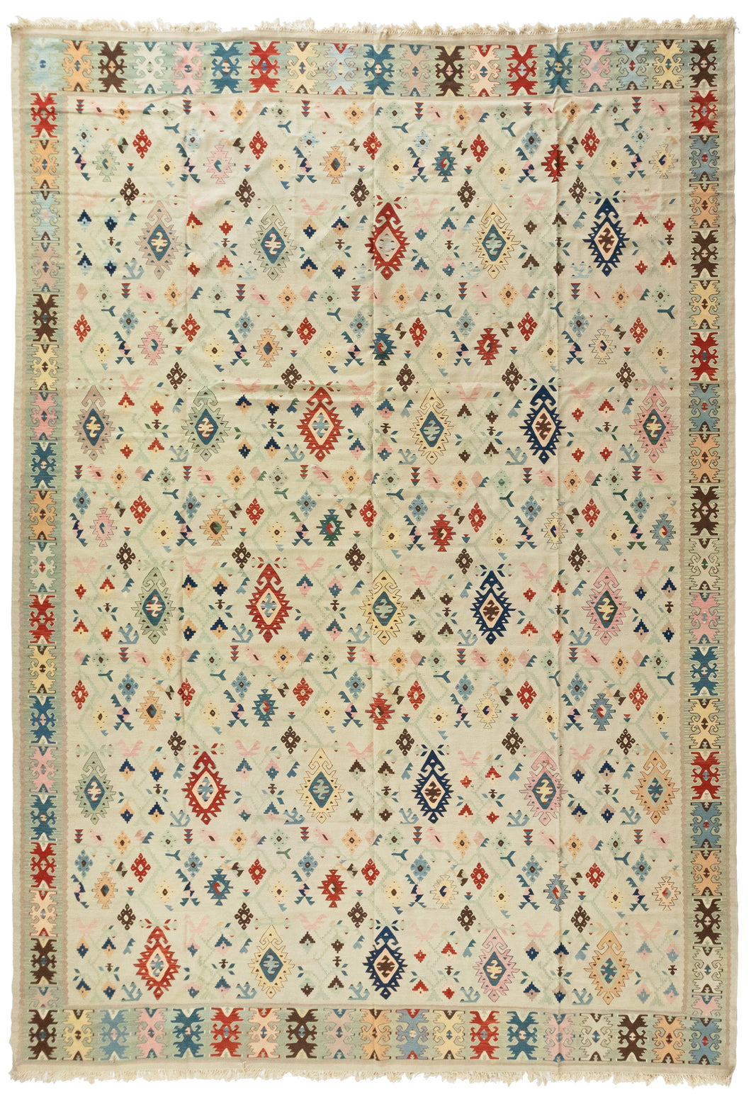 Oversize Antique Romanian Kilim